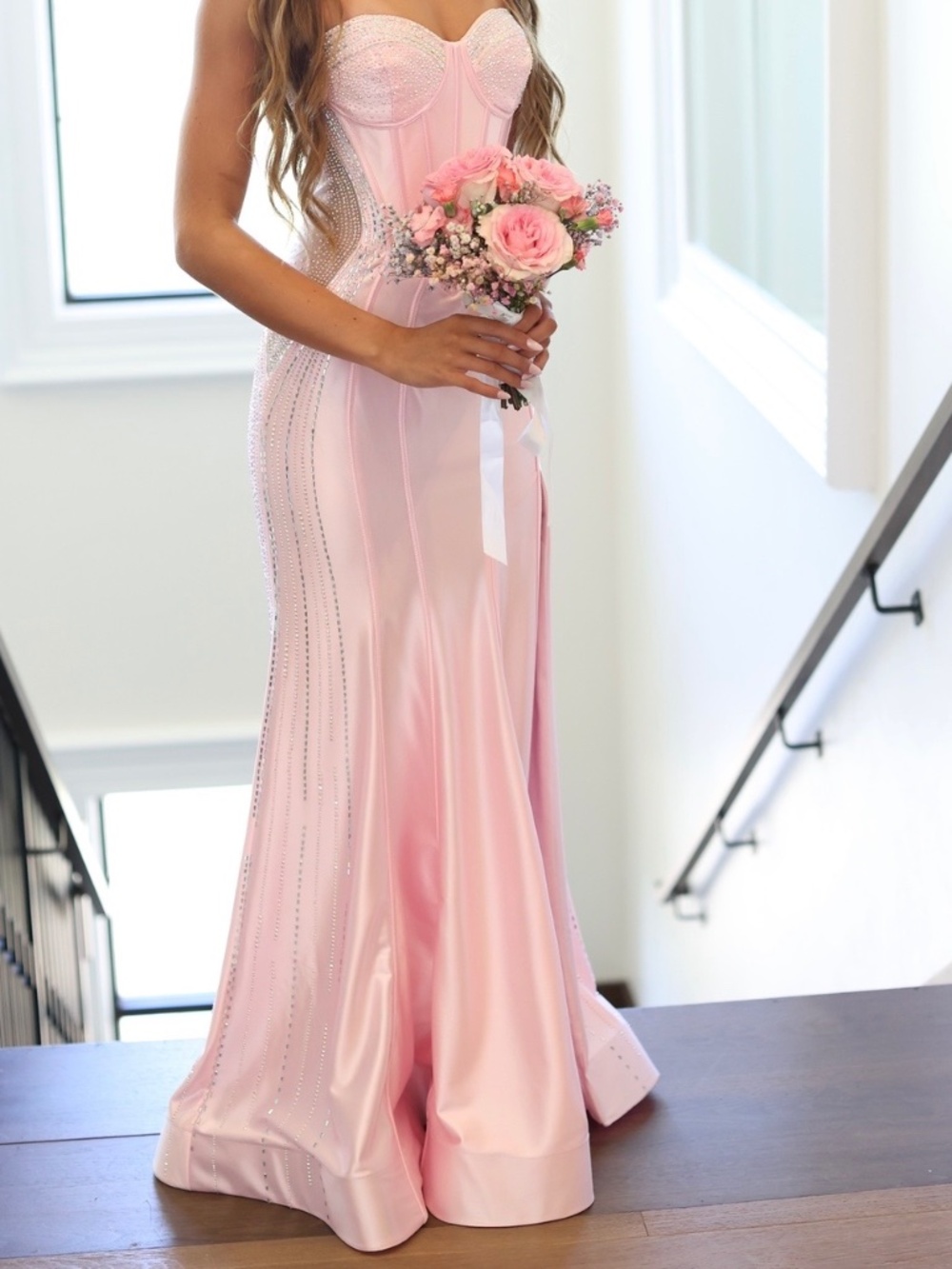 Ellie wilde pink prom dress